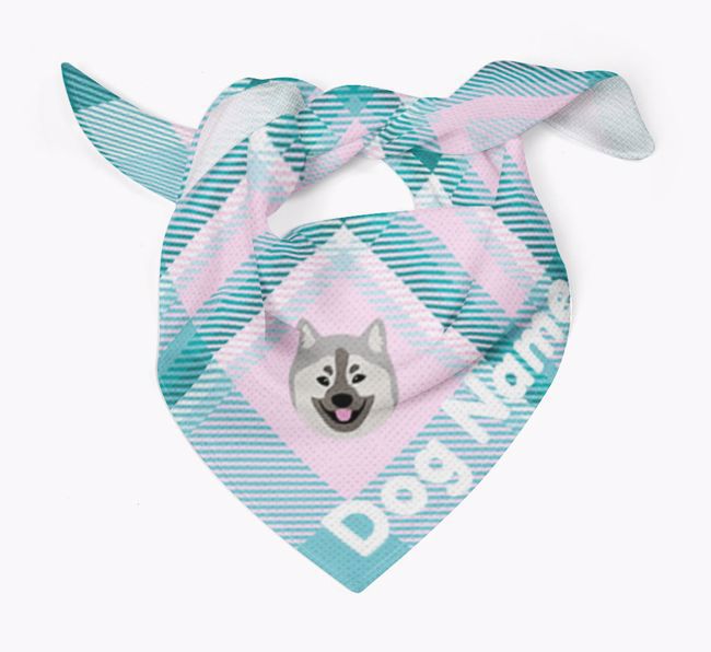 Personalised Tartan Dog Bandana for {dogsName}